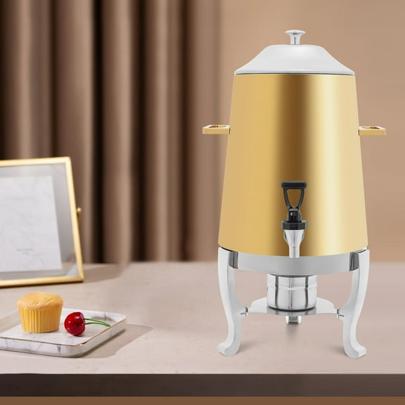 Beverage Dispenser Coffee Dispenser with Stand & Fuel Holder 27*27*56cm for Hotels, Canteens, Restaurants