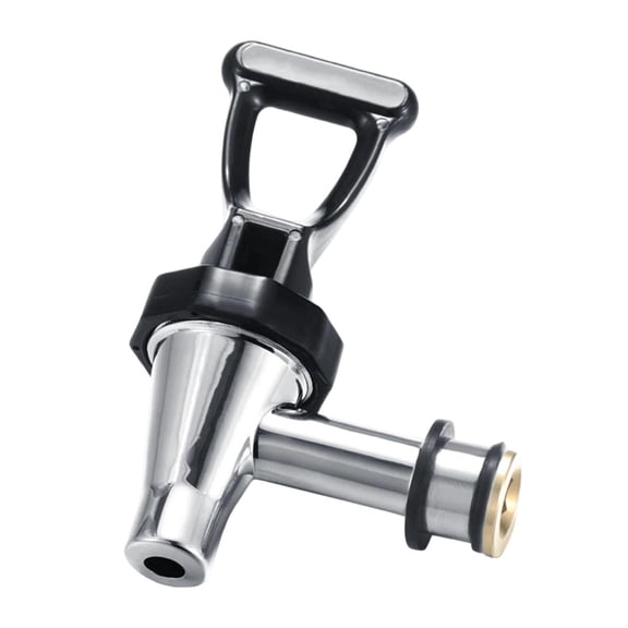 Beverage Dispenser Faucet Stainless Steel Double Head Replacement Spigot for Coffee Jar Tea Bucket Commercial Use