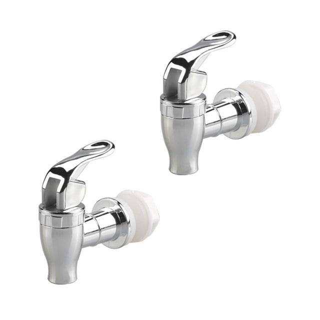 Beverage Dispenser Replacement Spigot Push Style Spigot Silver for