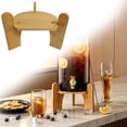thumbnail image 1 of Beverage Dispenser Stand with Wooden Base – Durable Lemonade & Drink Dispenser Holder for Glass Containers – Stable, Easy Setup, Perfect for Home Bar, Parties, Family Dinners & Outdoor Events, 1 of 9