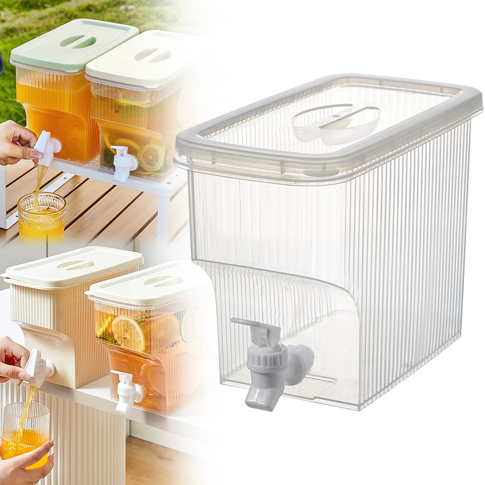 Beverage Dispenser TASTAN 3.9L Clear Beverage Dispenser with Spigot ...