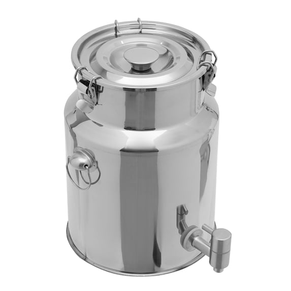 Beverage Drink Dispenser, 10L Stainless Steel Milk Can Water Beverage Drink Dispenser for Milk Wine Oil Storage Transport