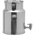 thumbnail image 1 of Beverage Drink Dispenser 304 Stainless Steel Milk Can 6L Milk Transport Barrel with Spigot for Milk and Wine Liquid Storage, 1 of 9