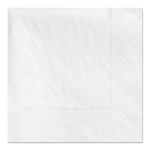 Beverage Napkins, 2-Ply 9 1/2 X 9 1/2, White, Embossed, 1000/carton | Bundle of 2 Cartons
