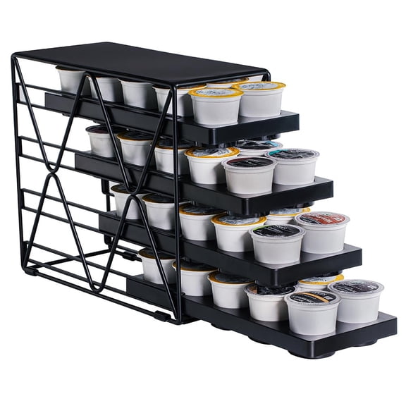 Beverage Pod Holder 4Tier-40Pods Countertop Kitchen Organizer