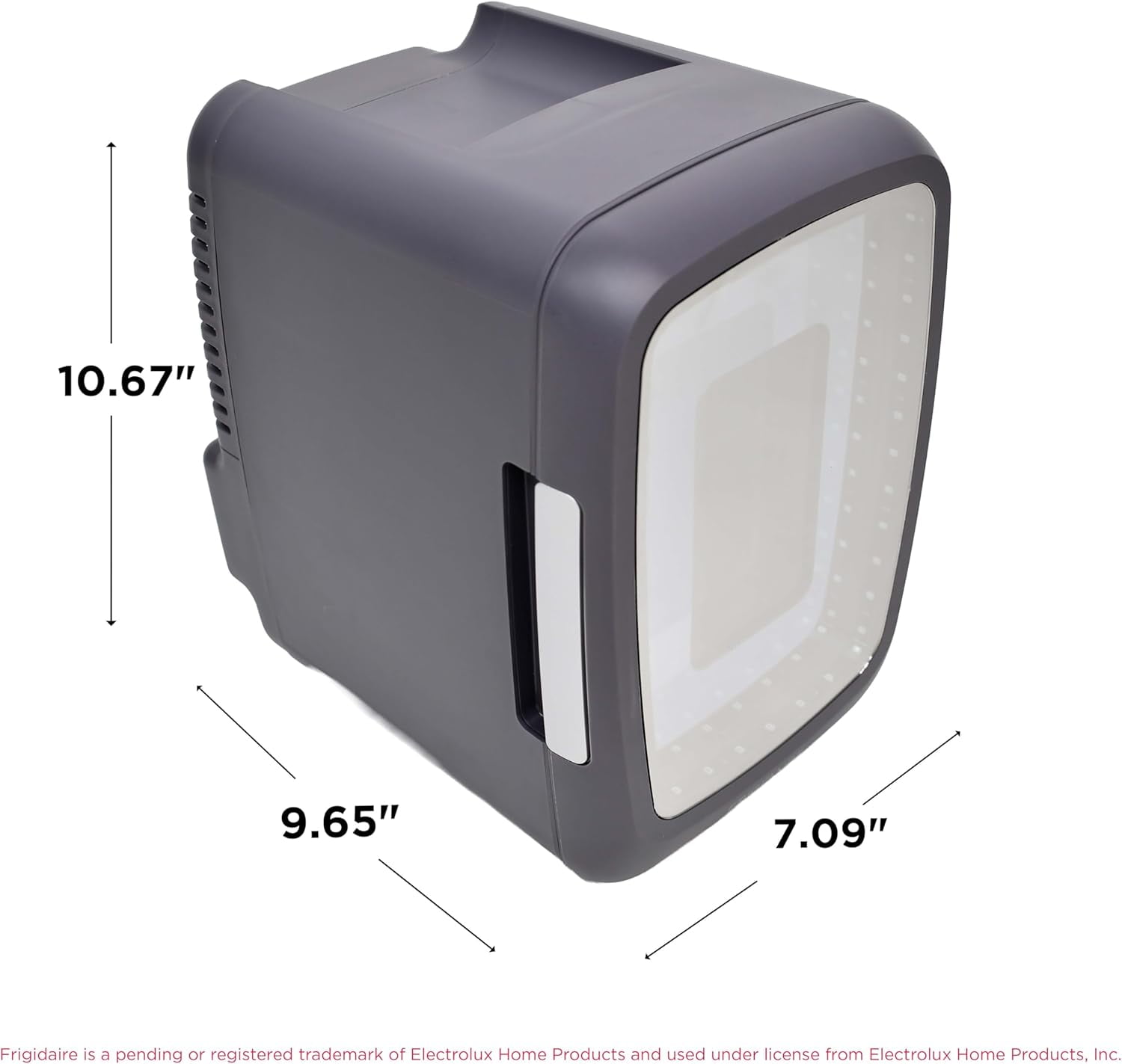 Beverage Refrigerator with LED Lights, Portable Cooler for Gaming, Skincare &
