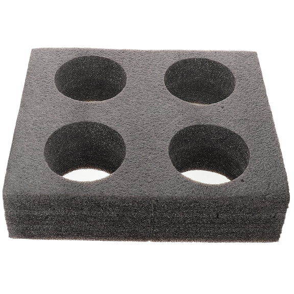 Beverage Takeout Accessory Coffee Cup Carrier Tray Fold Four Holder Foam Takeaway Travel Black