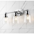 thumbnail image 1 of JONATHAN Y Beverly 22.5" 3-Light Iron/Seeded Glass Classic Cottage LED Vanity Light, Chrome, 1 of 6