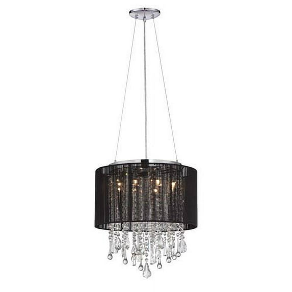 Beverly Dr. Black Eight-Light Dual Mount