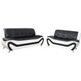 thumbnail image 1 of Beverly Fine Furniture 2 Piece Set Multicolor Black white Faux Leather, 1 of 5