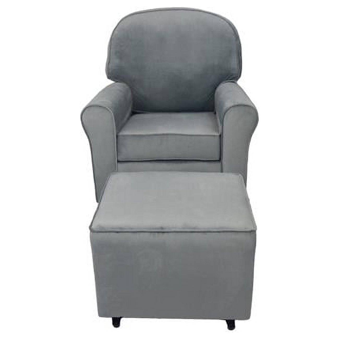 Beverly Fine Furniture 45344 Comfy Cozy Glider Grey Velvet