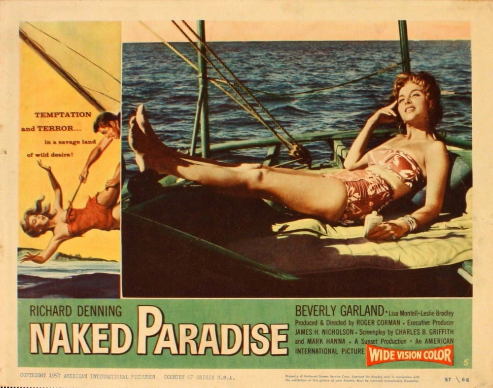 Licensed Beverly Garland Naked Paradise Premium Art Print (10x8