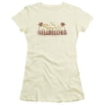 thumbnail image 1 of Beverly Hillbillies-Dirty Billies - Short Sleeve Junior Sheer Tee - Cream- Small, 1 of 1