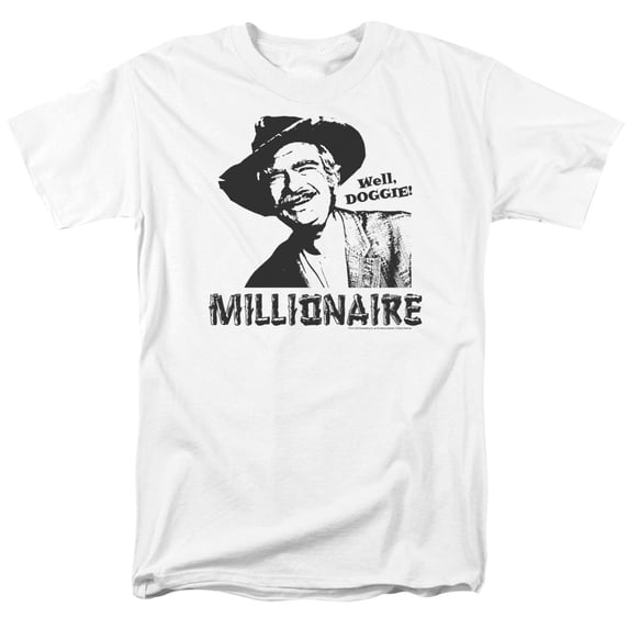 Beverly Hillbillies Millionaire Adult 18/1 T-Shirt White