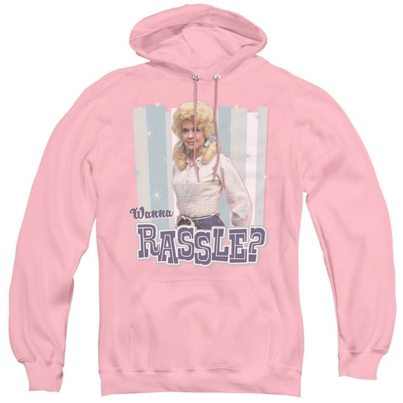 Beverly Hillbillies Wanna Rassle Adult Pullover Hoodie Sweatshirt Pink