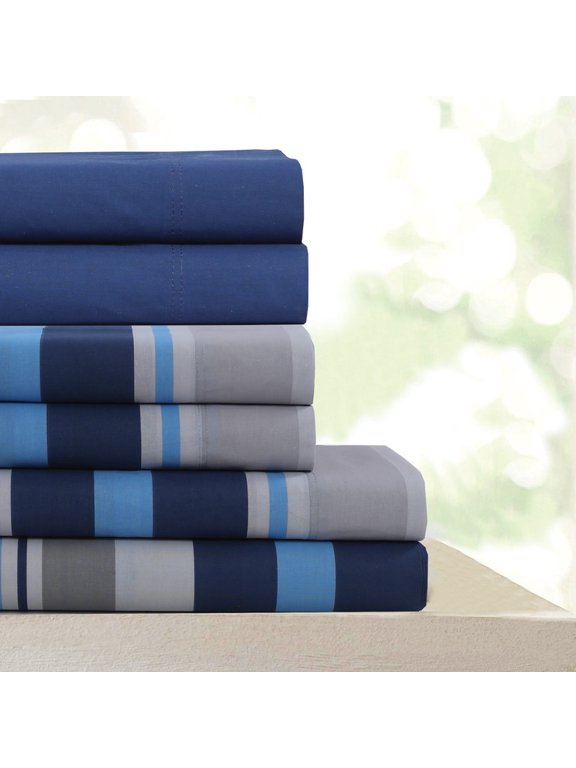 Beverly Hills 400 Thread Count Breathable 4 Piece Sheet Set – Silky Soft, Lightweight, Wrinkle-Resistant, Fade-Resistant Luxury Bedding (Twin, Liam)
