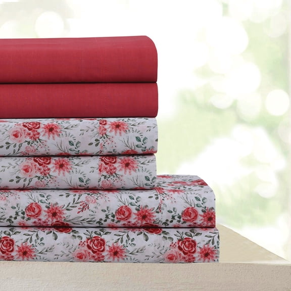 Beverly Hills 400 Thread Count Breathable 6 Piece Sheet Set – Silky Soft, Lightweight, Wrinkle-Resistant, Fade-Resistant Luxury Bedding (King, Scarlett)