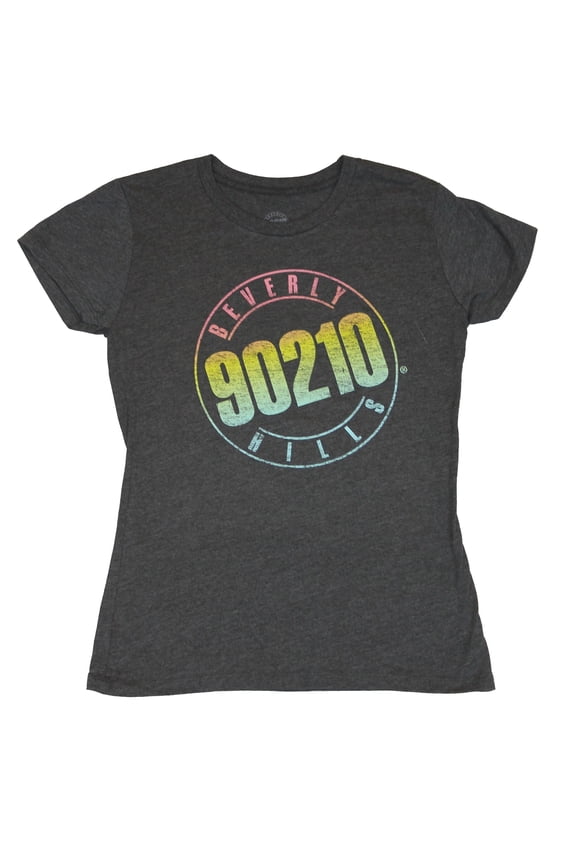 Girls (Juniors) T-Shirt - Classic Colorful Distressed Logo (Medium)