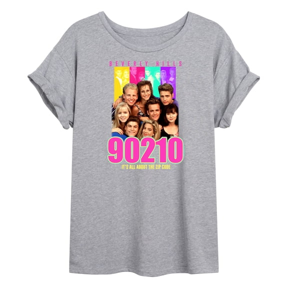 Beverly Hills 90210 - It's All About the Zip Code - Juniors Ideal Flowy Muscle T-Shirt