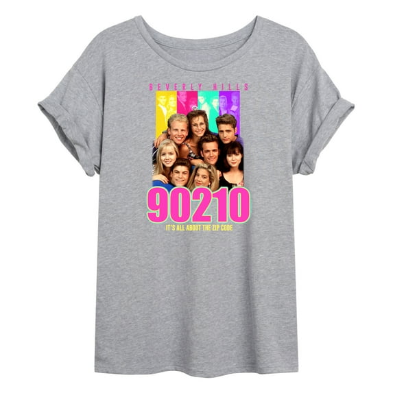 Beverly Hills 90210 - It's All About the Zip Code - Juniors Ideal Flowy Muscle T-Shirt