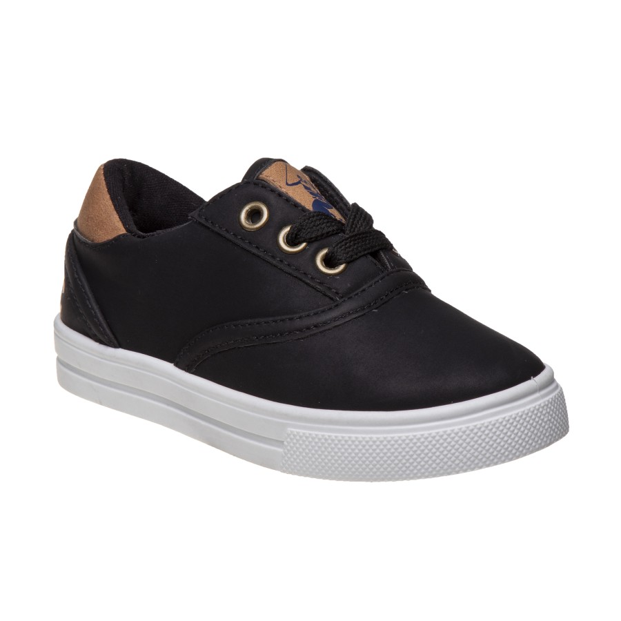 Beverly Hills Boys Lace Up Casual Shoe - Black, Size: 6 - image 1 of 5