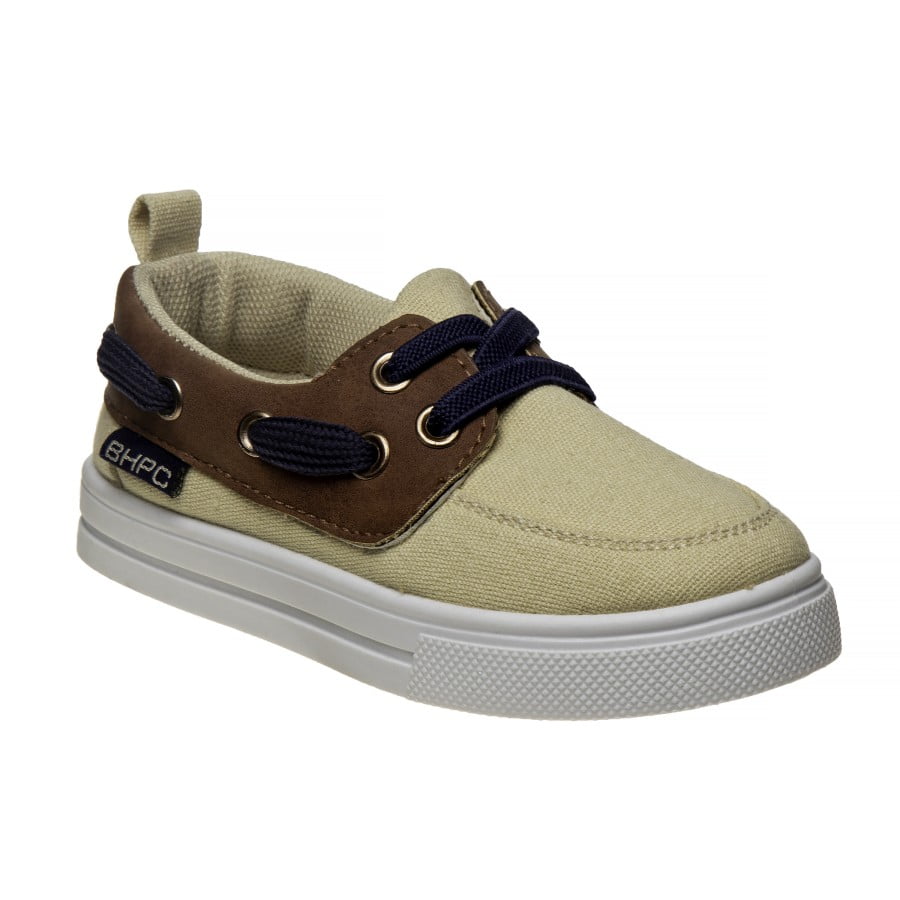 Beverly Hills Boys boat shoe sneakers Khaki, 5