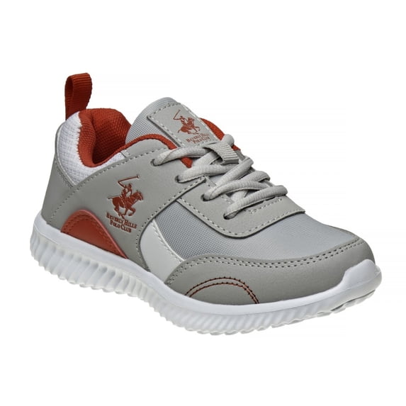 Beverly Hills Boys Lace Up Sneakers, Grey, Size: 1