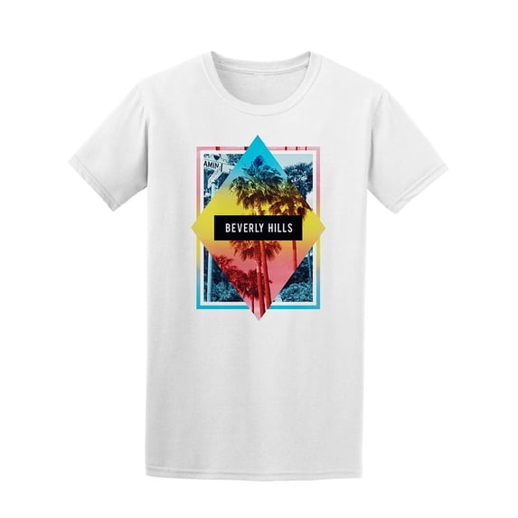 Beverly Hills Colorful Paint Tee Men's -Image by Shutterstock