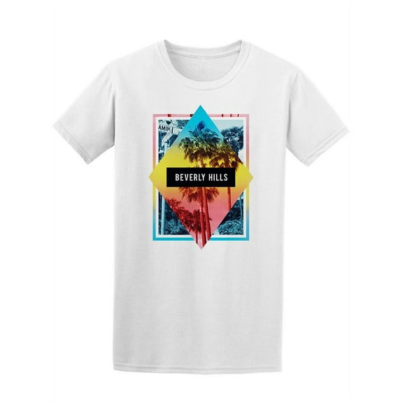 Beverly Hills Colorful Paint T-Shirt Men -Image by Shutterstock, Male XX-Large