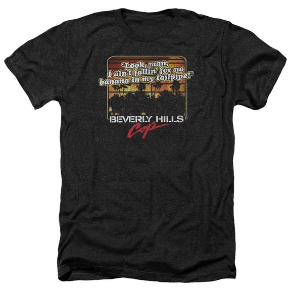 Beverly Hills Cop - Banana In My Tailpipe - Heather Short Sleeve Shirt - Large
