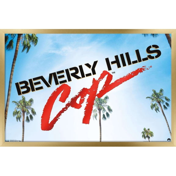 Beverly Hills Cop - Logo Wall Poster, 22.375" x 34", Framed