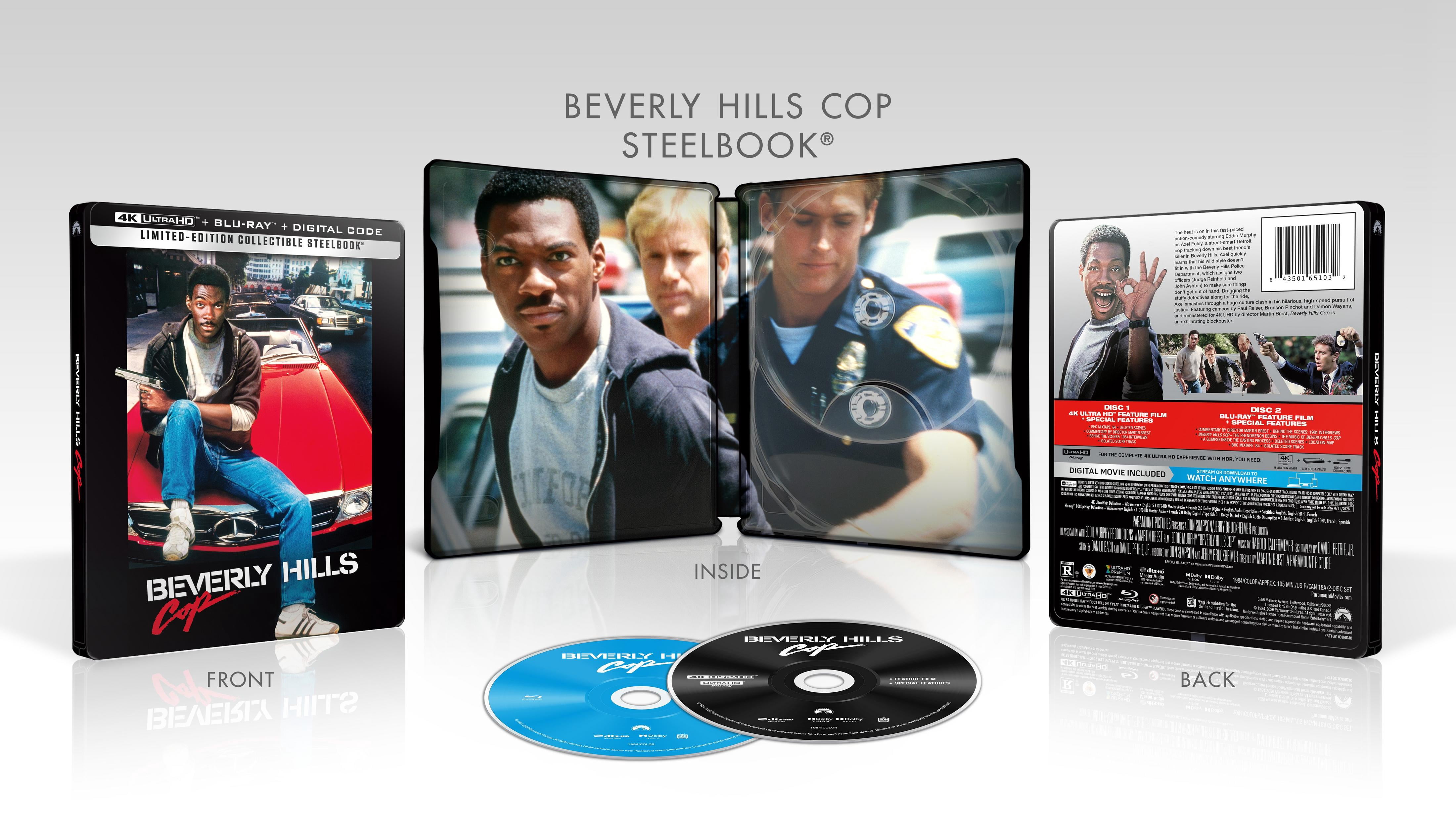 Beverly Hills Cop (Limited Edition Steelbook) (4K Ultra HD + Blu-ray) Paramount Pictures Corporation, Comedy