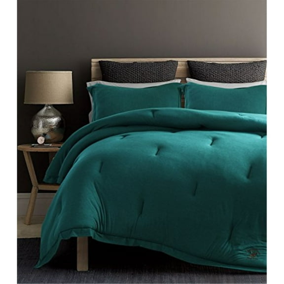 Beverly Hills Polo Club 3 Pieces Jersey Knit Comforter Set