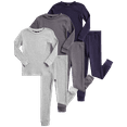 thumbnail image 1 of Beverly Hills Polo Club Baby Boys' Thermal Underwear - 6 Piece Waffle Knit Top and Long John Set (12M-2T), 1 of 7