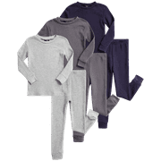 Beverly Hills Polo Club Toddler Baby Boys Thermal Underwear Waffle Knit Top and Long John Set 6 Piece