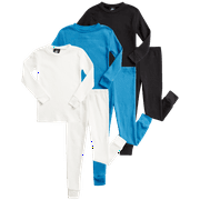 BEVERLY HILLS POLO CLUB Baby Boys' Thermal Underwear - 6 Piece Waffle Knit Top and Long John Set (12M-2T)