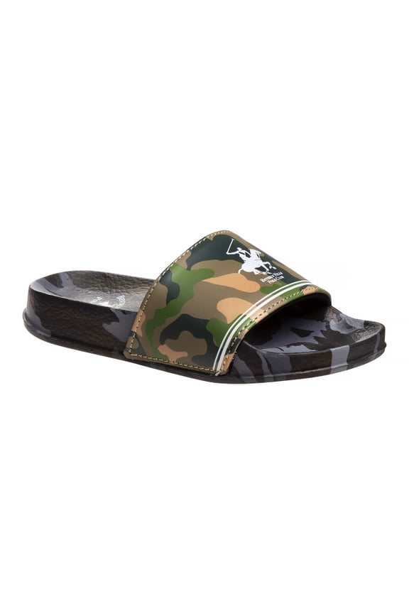Boy Casual Toddler Slides, Camo, 5