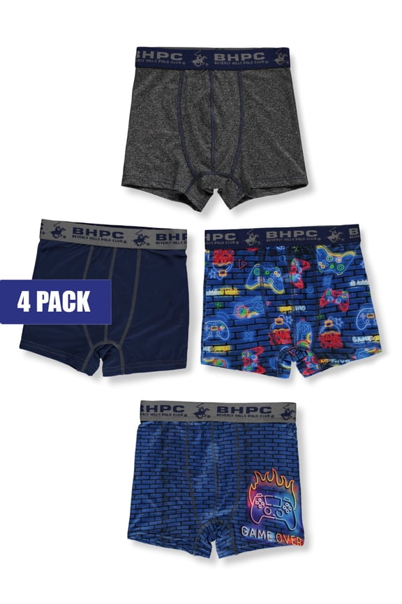 Boys' 5-Pack Arcade Boxer Briefs Color: gray/multi Size: 12 - 14