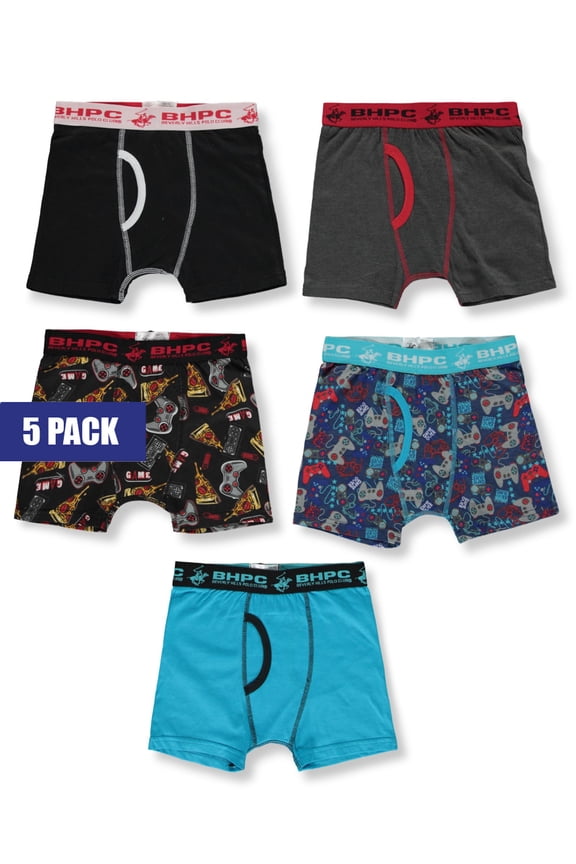 Boys' 5-Pack Boxer Briefs Underwear Color: multi Size: 16 - 18