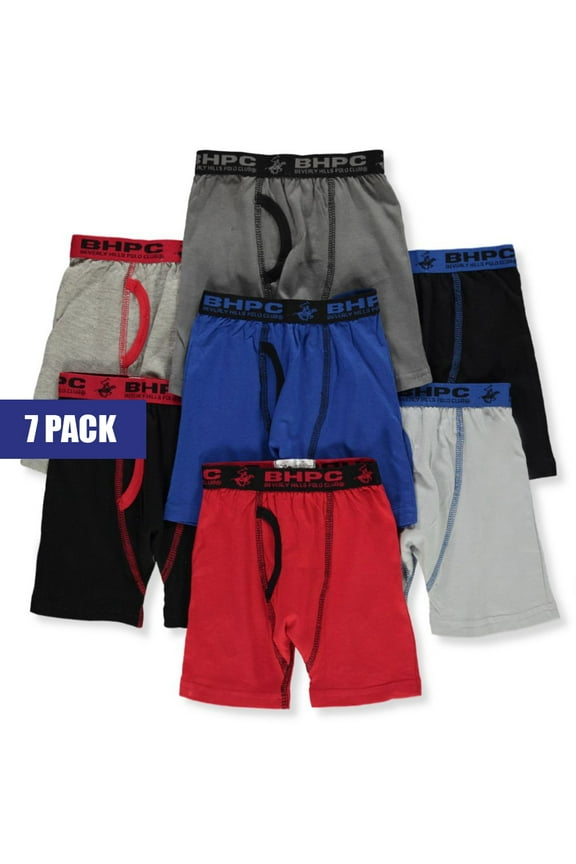 Boys' 7-Pack Boxer Briefs Color: royal blue multi Size: 2t - 3t