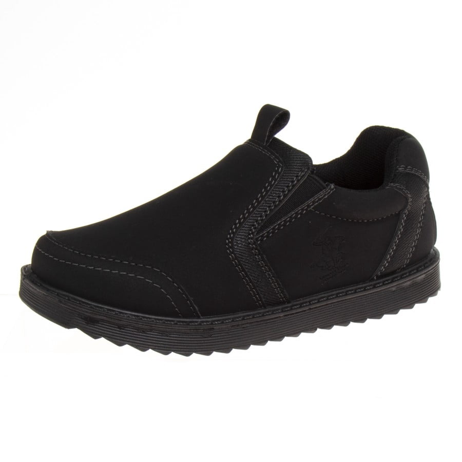Beverly Hills Polo Club Boys Casual Slip On Shoes (Little Kids Big Kids), Black, 1