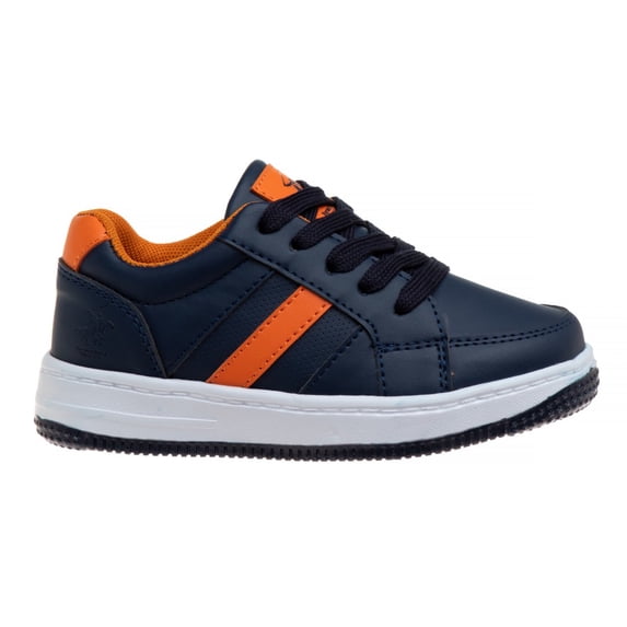 Beverly Hills Polo Club Boys Lace Up Sneakers, Navy, Size: 12