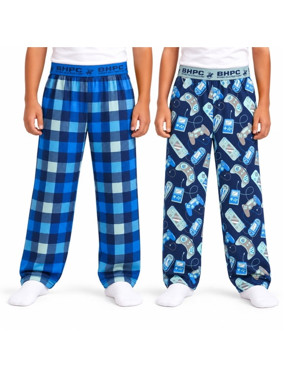 Boys Pajama Pants Cozy Brushed Yummy PJ Bottoms 2 Pack