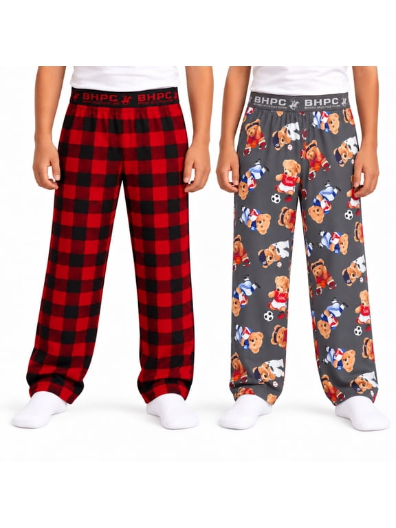 Boys Pajama Pants Cozy Brushed Yummy PJ Bottoms 2 Pack