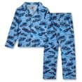 thumbnail image 1 of Beverly Hills Polo Club Boys Pajama Set Lightweight Button Down Long Sleeve Pajamas and Pajama Pants, 1 of 7
