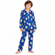 Beverly Hills Polo Club Boys Pajama Set Lightweight Button Down Long Sleeve Pajamas and Pajama Pants
