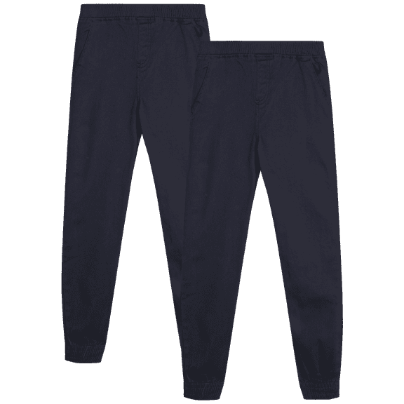 Beverly Hills Polo Club Boys’ School Uniform Pants – 2 Pack Pull On Jogger Pants (4-18)