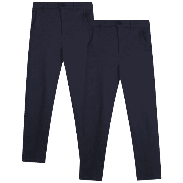 Beverly Hills Polo Club Boys’ School Uniform Pants 2 Pack Relaxed Fit