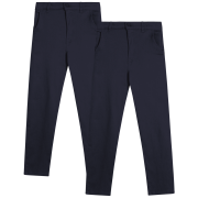 BEVERLY HILLS POLO CLUB Boys’ School Uniform Pants – 2 Pack Relaxed Fit Casual Flat Front Pants (4-18)