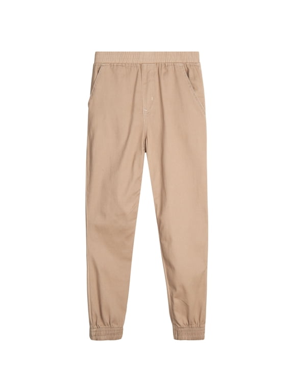 Boys School Uniform Pull On Jogger Pants with Elastic Waistband